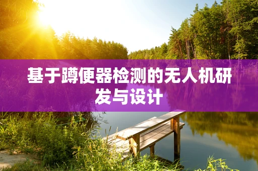 基于蹲便器检测的无人机研发与设计