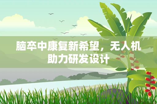 脑卒中康复新希望，无人机助力研发设计