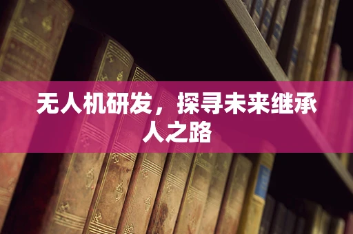 无人机研发，探寻未来继承人之路