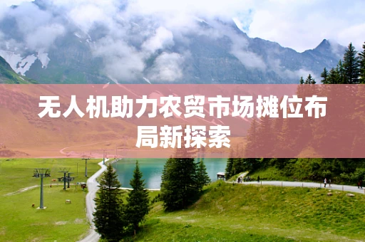 无人机助力农贸市场摊位布局新探索