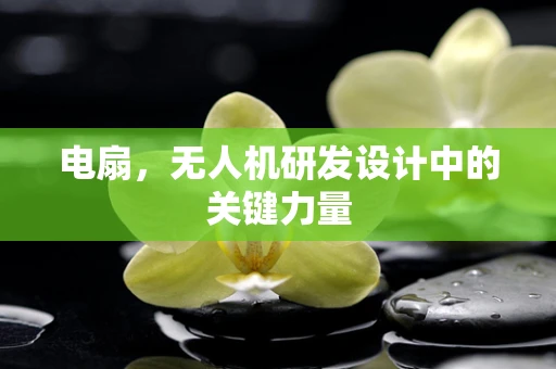 电扇，无人机研发设计中的关键力量