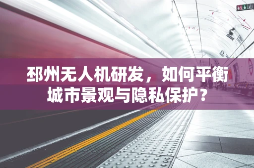 邳州无人机研发，如何平衡城市景观与隐私保护？