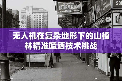 无人机在复杂地形下的山楂林精准喷洒技术挑战