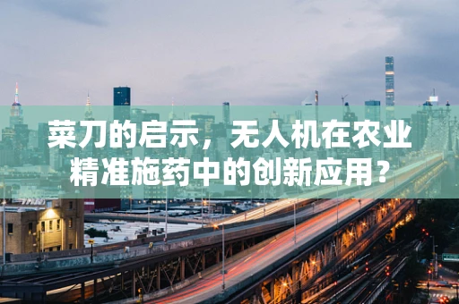 菜刀的启示，无人机在农业精准施药中的创新应用？
